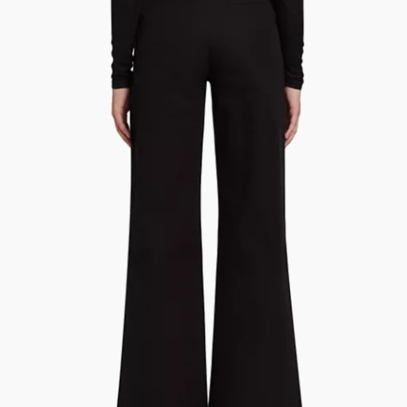 new FRAME women's Black Le Hardy Wide Leg Trouser in Rich Military Sz 14 - Picture 1 of 16
